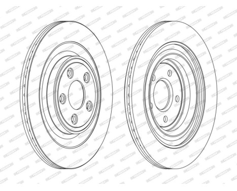 Brake Disc PREMIER DDF1703C Ferodo