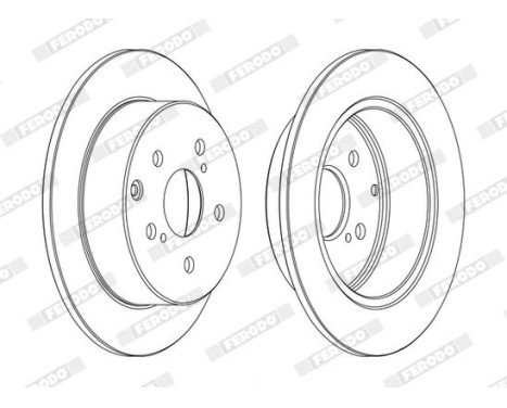 Brake Disc PREMIER DDF1704C Ferodo