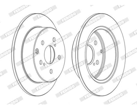 Brake Disc PREMIER DDF1704C Ferodo