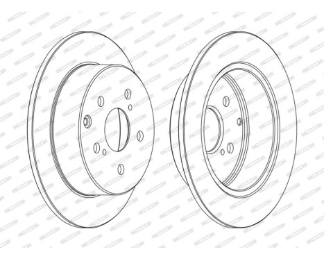 Brake Disc PREMIER DDF1704C Ferodo