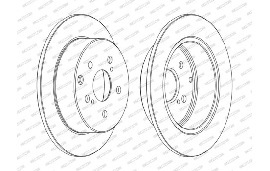 Brake Disc PREMIER DDF1704C Ferodo