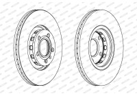 Brake Disc PREMIER DDF1706 Ferodo
