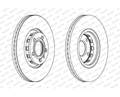 Brake Disc PREMIER DDF1706 Ferodo