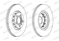 Brake Disc PREMIER DDF1707 Ferodo