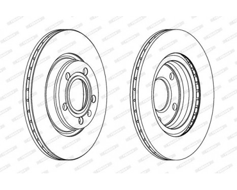 Brake Disc PREMIER DDF1708 Ferodo, Image 2