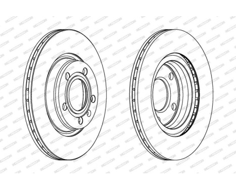 Brake Disc PREMIER DDF1708 Ferodo
