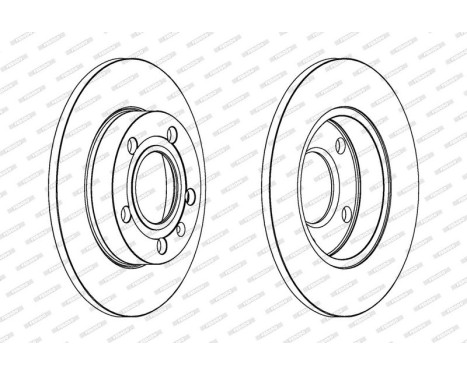 Brake Disc PREMIER DDF1709 Ferodo, Image 2