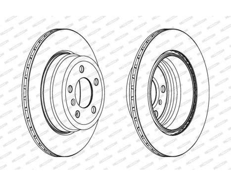 Brake Disc PREMIER DDF1715C Ferodo, Image 2