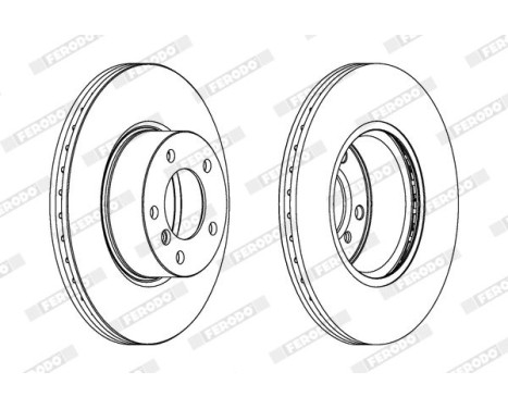 Brake Disc PREMIER DDF1717 Ferodo, Image 2