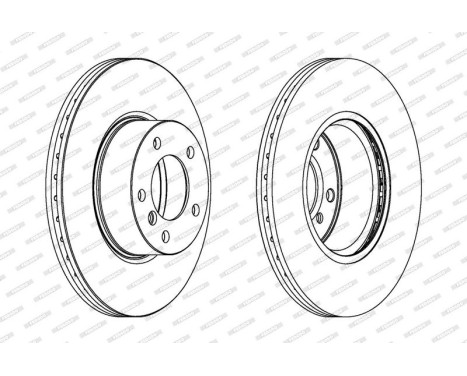 Brake Disc PREMIER DDF1717 Ferodo, Image 2