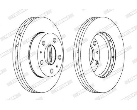 Brake Disc PREMIER DDF1718-1 Ferodo, Image 2