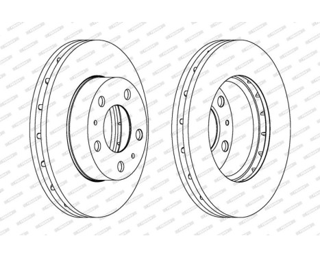Brake Disc PREMIER DDF1718-1 Ferodo, Image 2