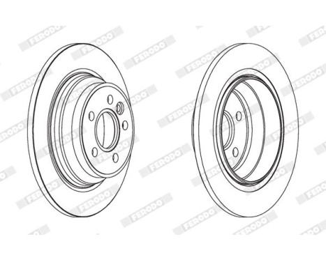 Brake Disc PREMIER DDF1719 Ferodo, Image 2