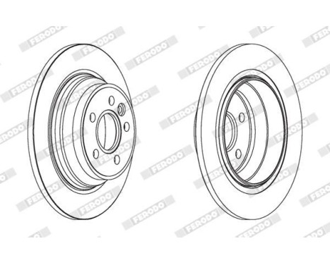 Brake Disc PREMIER DDF1719 Ferodo, Image 2