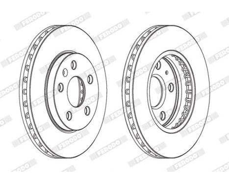 Brake Disc PREMIER DDF1721C Ferodo, Image 2