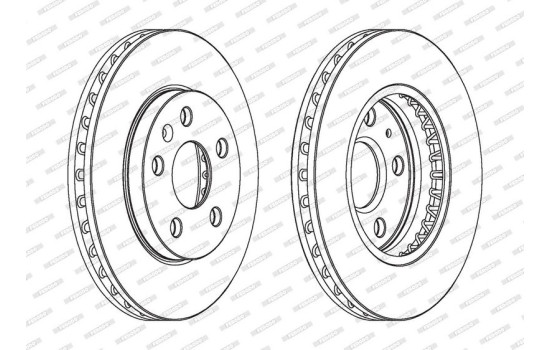 Brake Disc PREMIER DDF1721C Ferodo, Image 2