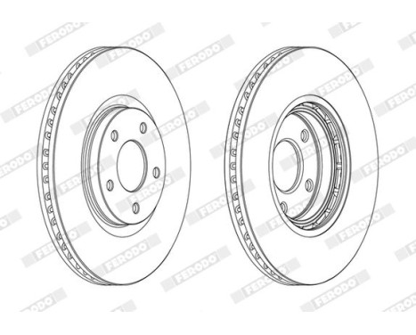 Brake Disc PREMIER DDF1724C Ferodo