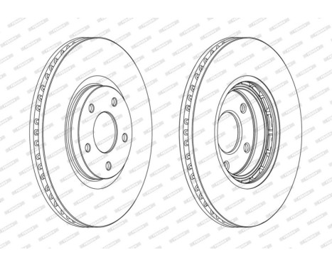Brake Disc PREMIER DDF1724C Ferodo