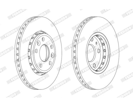 Brake Disc PREMIER DDF1726 Ferodo, Image 2