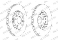 Brake Disc PREMIER DDF1726C Ferodo
