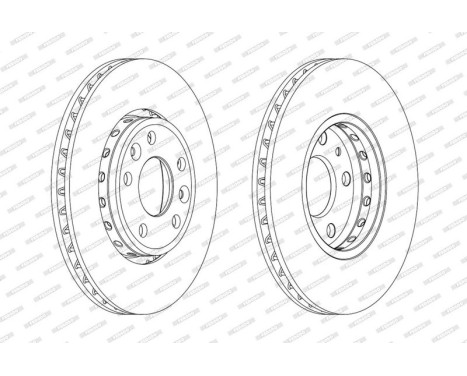 Brake Disc PREMIER DDF1726C Ferodo