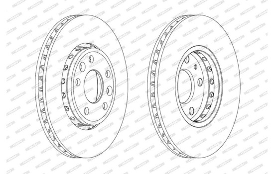 Brake Disc PREMIER DDF1726C Ferodo