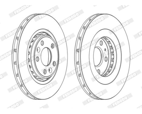 Brake Disc PREMIER DDF1727C Ferodo