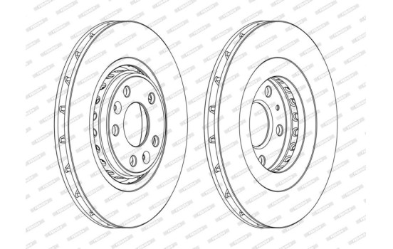 Brake Disc PREMIER DDF1727C Ferodo