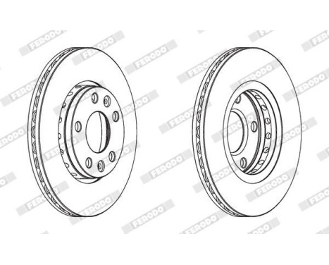 Brake Disc PREMIER DDF1728 Ferodo, Image 2