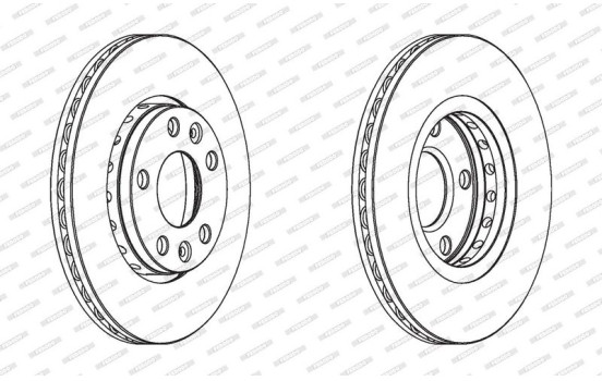 Brake Disc PREMIER DDF1728C Ferodo