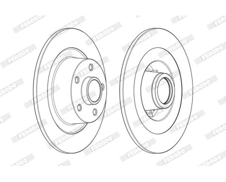 Brake Disc PREMIER DDF1729-1 Ferodo, Image 2