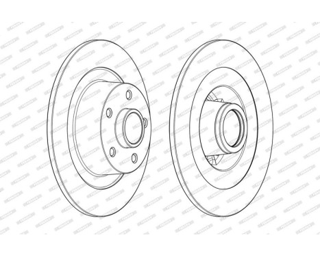 Brake Disc PREMIER DDF1729-1 Ferodo, Image 2