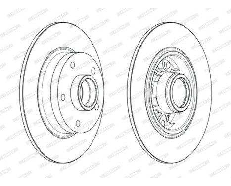 Brake Disc PREMIER DDF1730-1 Ferodo, Image 2