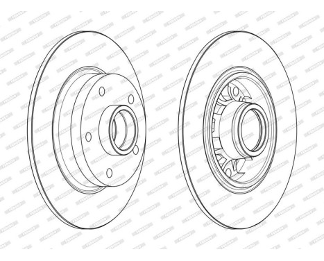 Brake Disc PREMIER DDF1730-1 Ferodo, Image 2