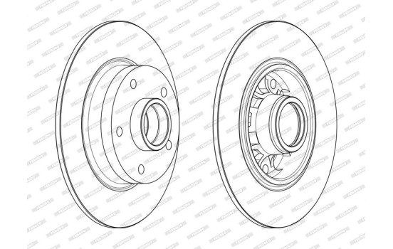 Brake Disc PREMIER DDF1730-1 Ferodo, Image 2