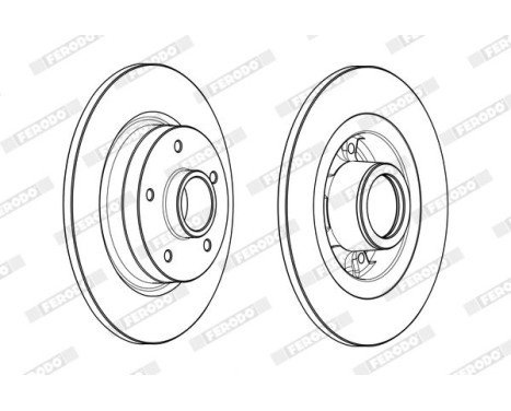 Brake Disc PREMIER DDF1731-1 Ferodo, Image 2