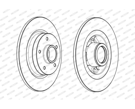 Brake Disc PREMIER DDF1731-1 Ferodo, Image 2