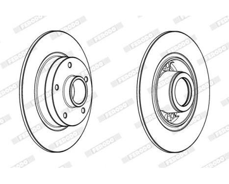 Brake Disc PREMIER DDF1732-1 Ferodo, Image 2