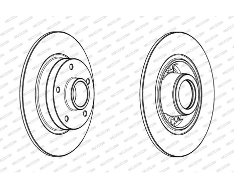 Brake Disc PREMIER DDF1732-1 Ferodo, Image 2