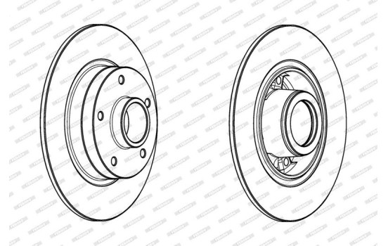 Brake Disc PREMIER DDF1732-1 Ferodo, Image 2