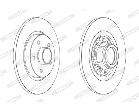 Brake Disc PREMIER DDF1734-1 Ferodo, Image 2
