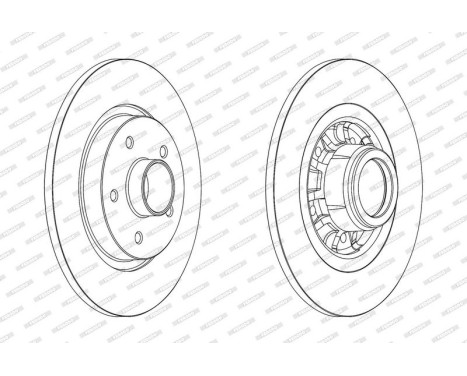 Brake Disc PREMIER DDF1734-1 Ferodo, Image 2