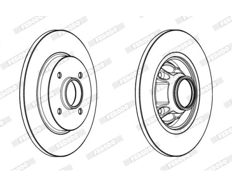 Brake Disc PREMIER DDF1735-1 Ferodo, Image 2