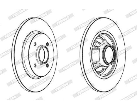 Brake Disc PREMIER DDF1735-1 Ferodo, Image 2