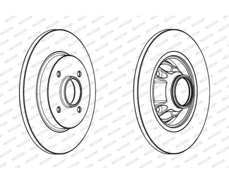 Brake Disc PREMIER DDF1735-1 Ferodo, Image 2