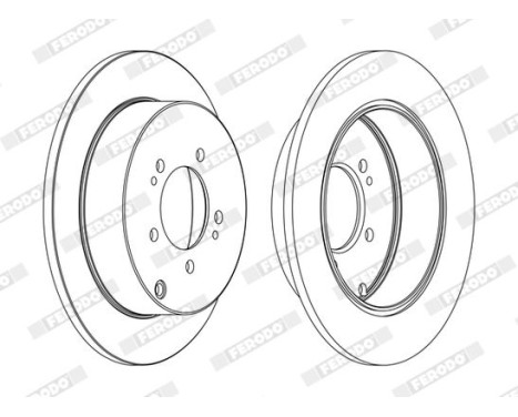 Brake Disc PREMIER DDF1737C Ferodo