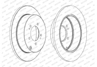 Brake Disc PREMIER DDF1737C Ferodo