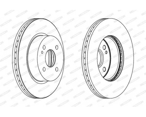 Brake Disc PREMIER DDF1738C Ferodo