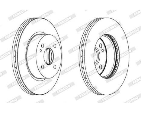 Brake Disc PREMIER DDF1738C Ferodo
