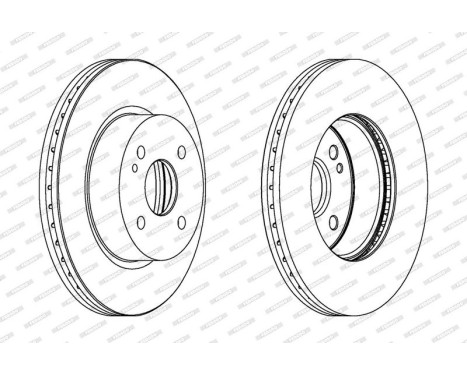 Brake Disc PREMIER DDF1738C Ferodo